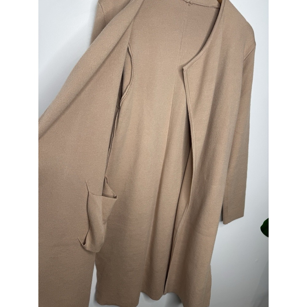 CHICWISH‎ Women's Classy Light Tan Open Front Knit Coat Cardigan XS/S - Picture 5 of 9